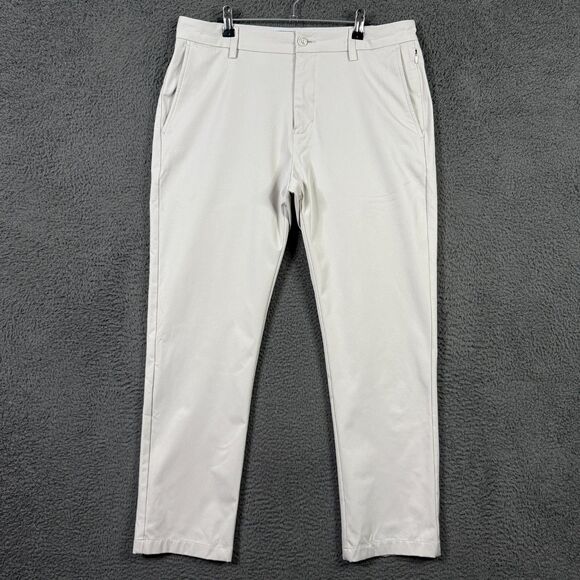 Southern Tide Pants Mens 35x30 Beige Tan Jack Performance Pant Stretch Preppy - Picture 1 of 14